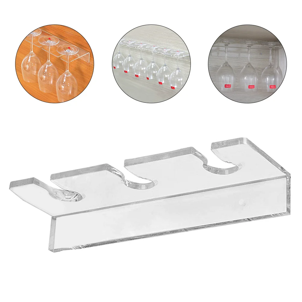 

Wall Mount Clothes Rack Cup Hanging Rack Drinks Rack Wall- Mounted Racks Cup Holder Glass Drinks Shelf