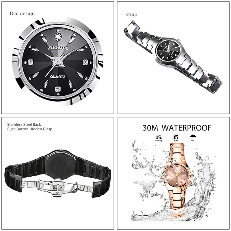 Luxury Women Watch Golden Tungsten Steel Original Chic Female Wrist Quartz Clock Fashion Waterproof Lady Wristwatch Brands 2023