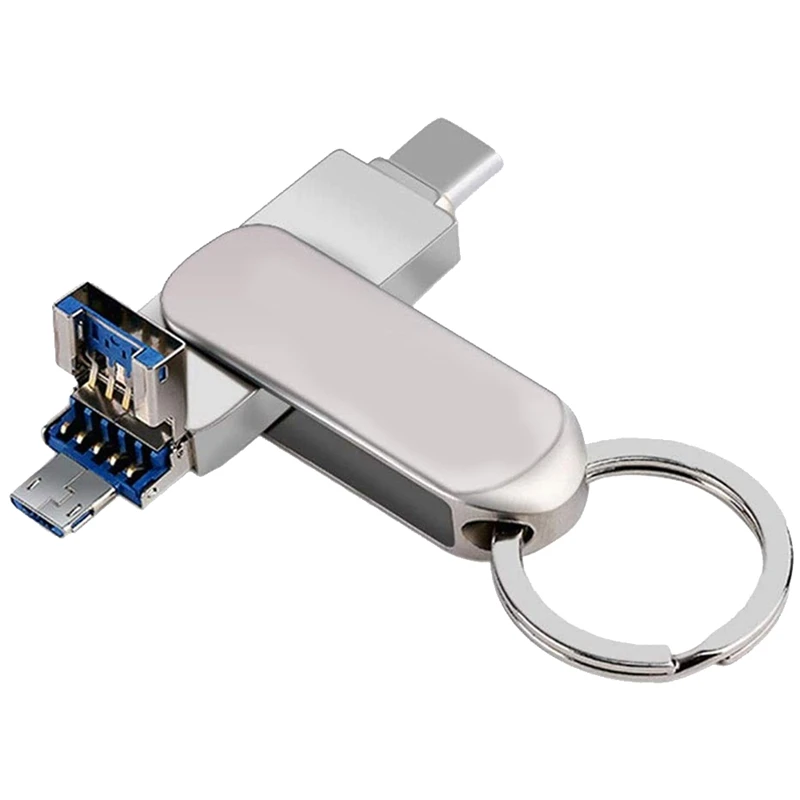 

USB-флеш-накопитель 3 в 1, флэш-накопитель USB 3,0, Металлический Мини-накопитель, U-диск, карта памяти
