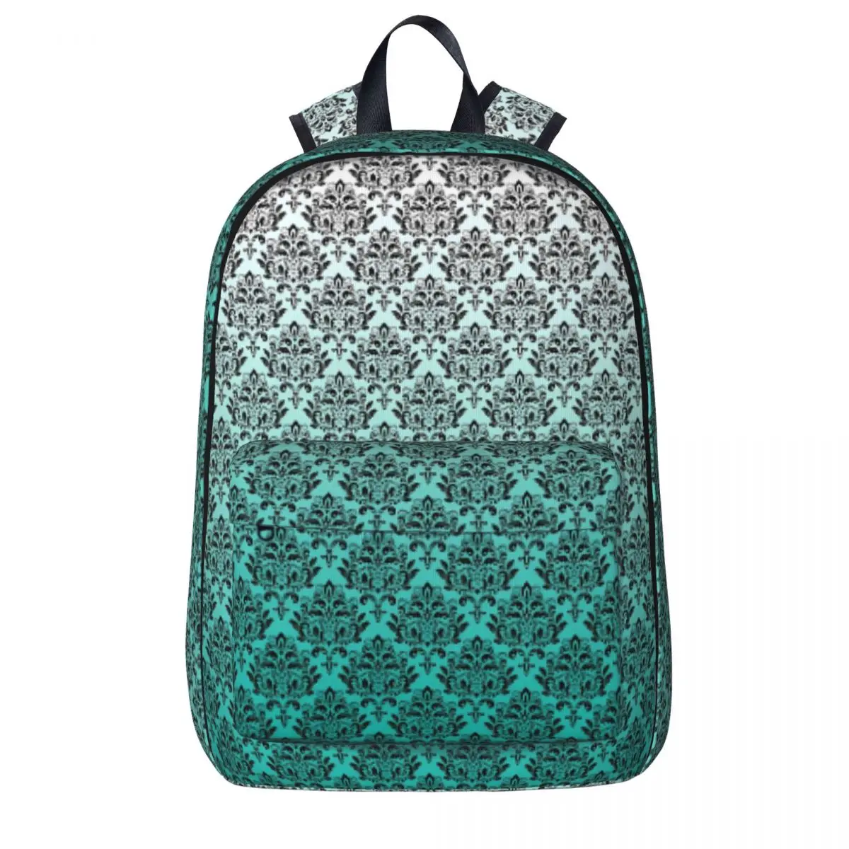 

Черный дамасский рюкзак с эффектом омбре, рюкзаки для кемпинга, женские высококачественные школьные ранцы с принтом, современные рюкзаки