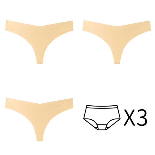 3Pcs/Set Seamless Thong Plus Size Seamless Panties Women G-String Brief  Ladies Lingerie Intimates Female Underwear EUR US Size - купить по выгодной  цене | AliExpress