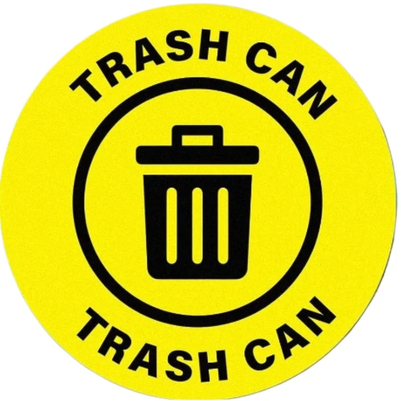 

Наклейка для украшения автомобиля, знак для мусора, большая самоклеящаяся наклейка, предупреждение, безопасность, винил, водонепроницаемый, 13 см, ПВХ KK