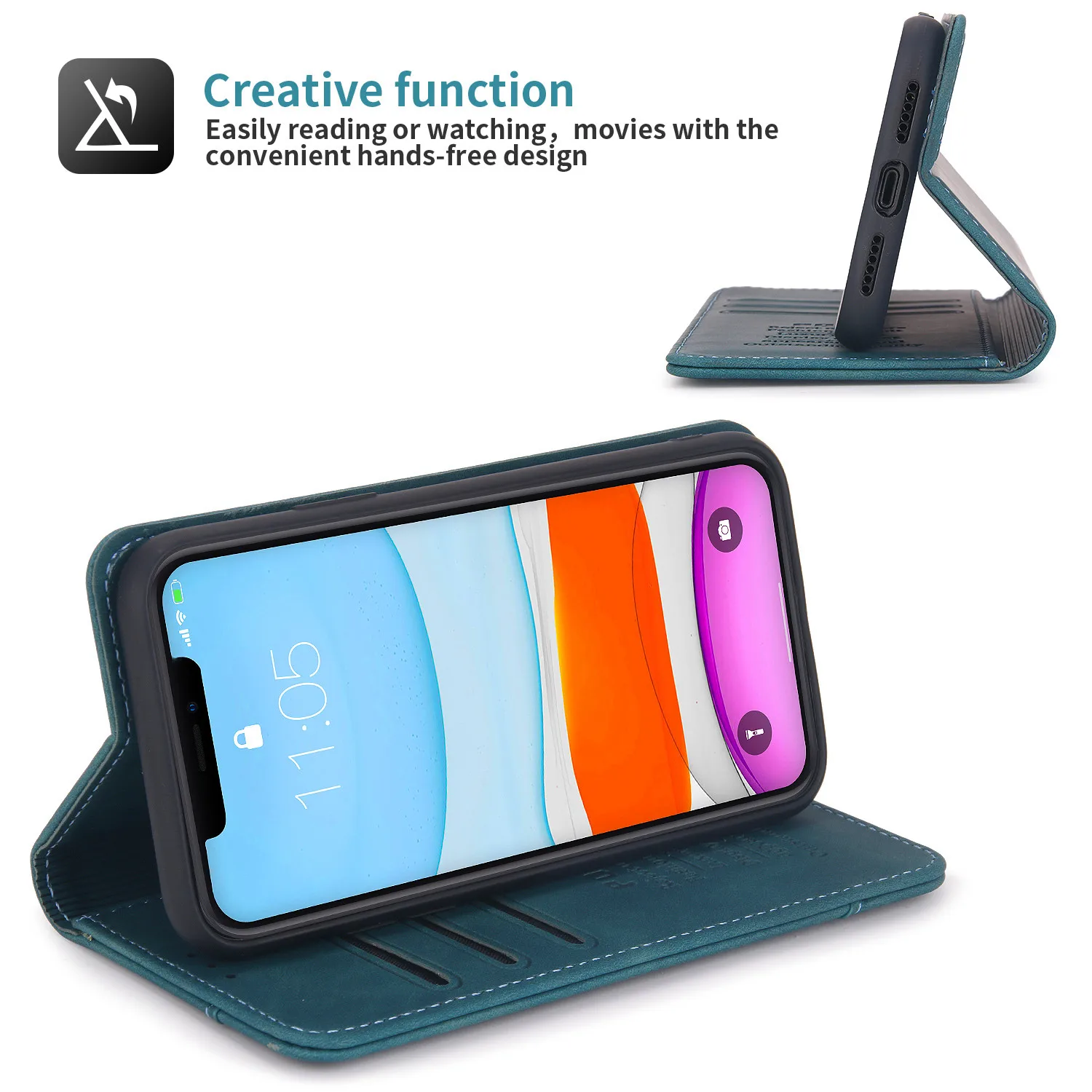 Retro Magnetic Leather Flip Case For iPhone 14 13 12 Mini 11 Pro X XS Max XR 8 7 6 6S Plus SE 2020 Wallet Card Slots Stand Cover