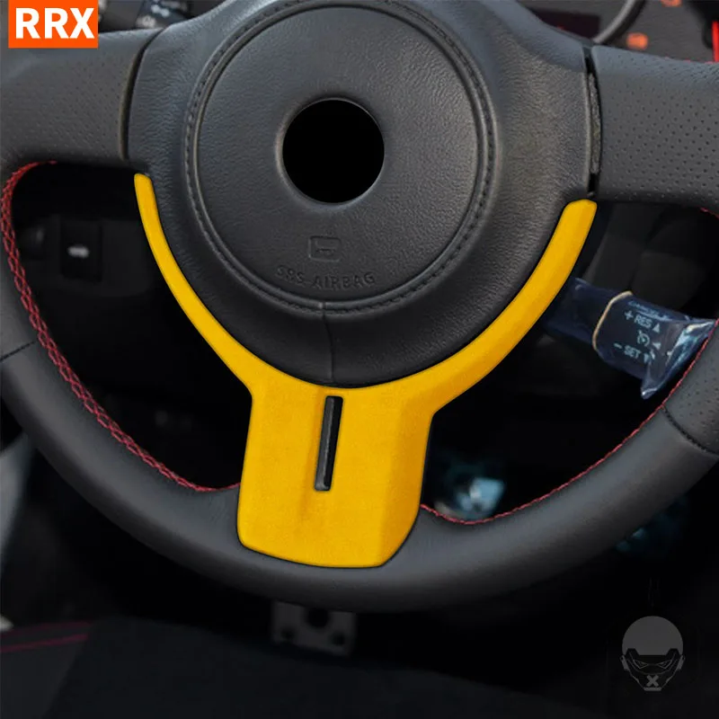 

Защитный чехол для руля автомобиля для Subaru BRZ, Toyota 86, 2012, 2013, 2014, 2015, 2016, замшевая отделка, желтый аксессуар для интерьера