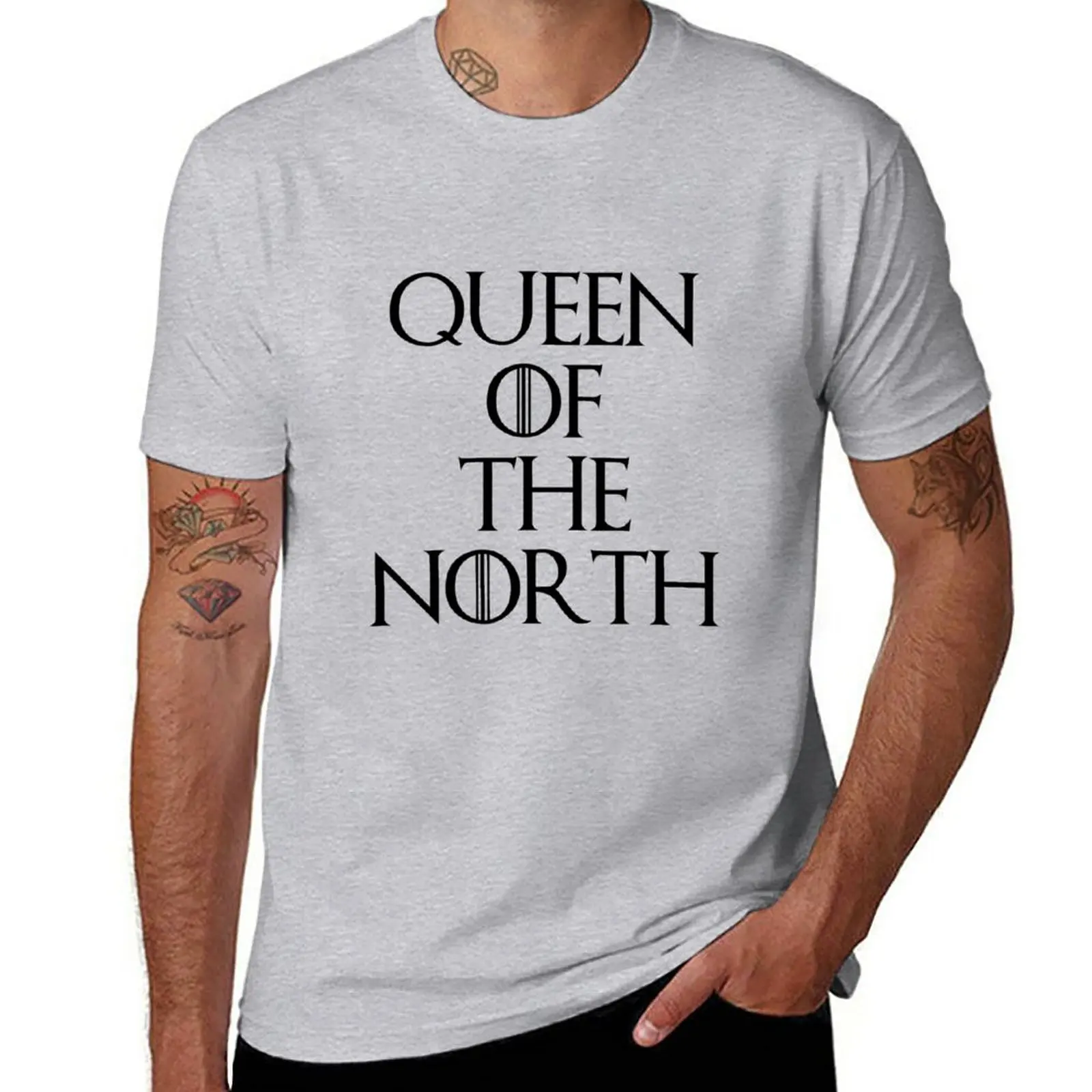 Мужские Забавные футболки Queen Of The North