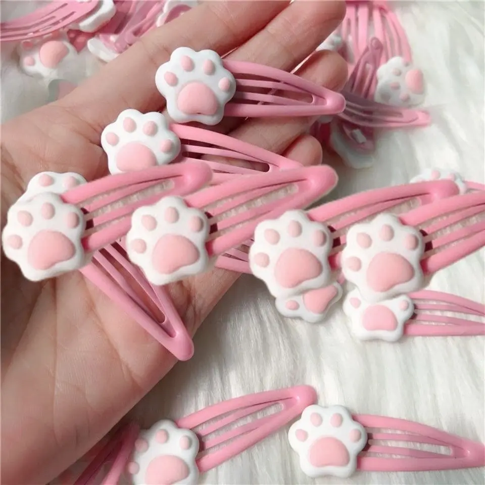 South Korea Cat Paw Jaw Clips Lovely Small Hair Claw Clips Non-Slip Hairstyle Bangs Barrettes Lovely Mini Hair Clips Clamp