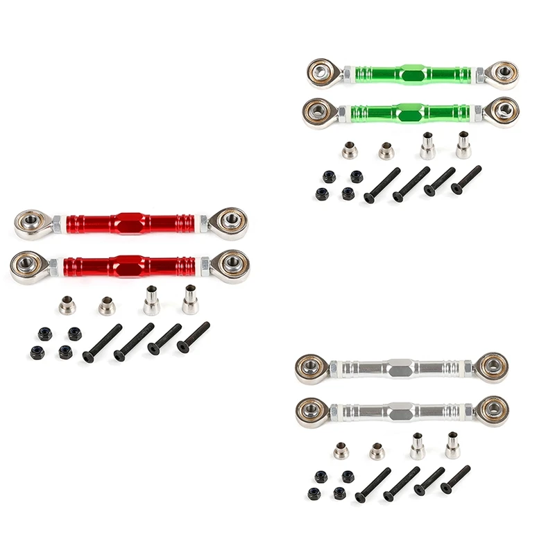 

-Symmetry Steering Tie Pull Rod Set For 1/5 HPI BAHA ROVAN KM BAJA 5B 5T 5SC SS Rc Car Toys Parts