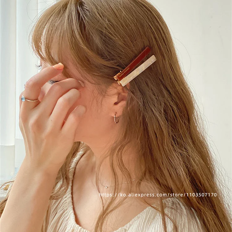 Французская фотография ~ Южная Корея Франция черный край зажим для слов