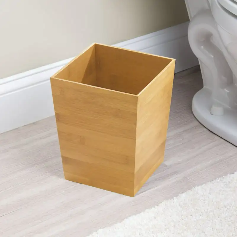

Wastebasket Trash Can, Bamboo