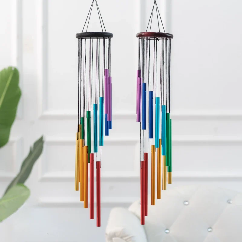 Ветряные колокольчики из алюминиевого сплава с крючком 1 шт. 12 трубок