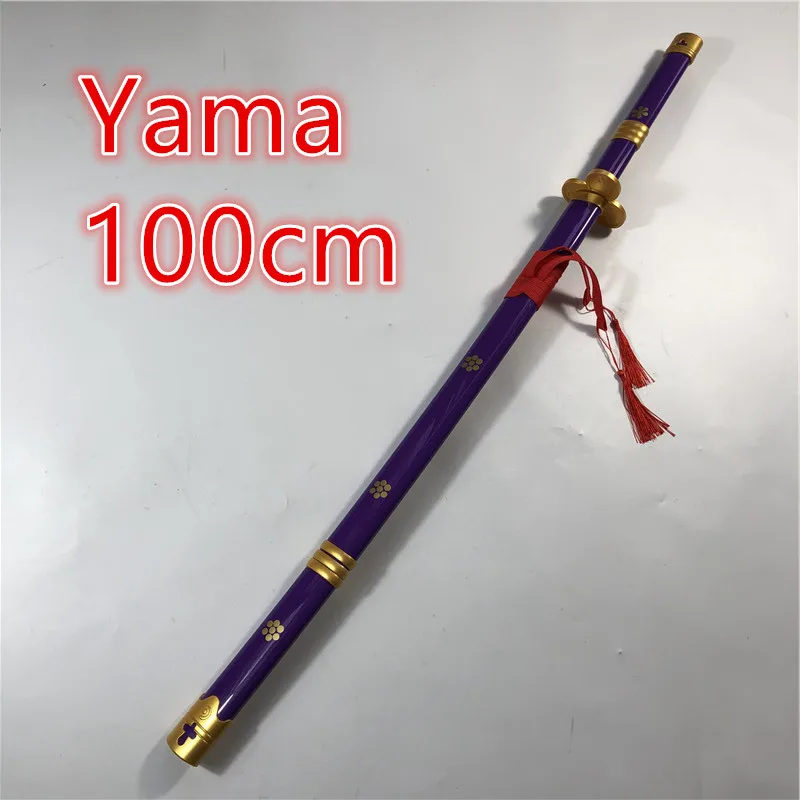 Anime Cosplay Yama Sword 100cm Weapon Armed Katana Espada Wood Ninja Knife Samurai Sword Prop Toys For Teens