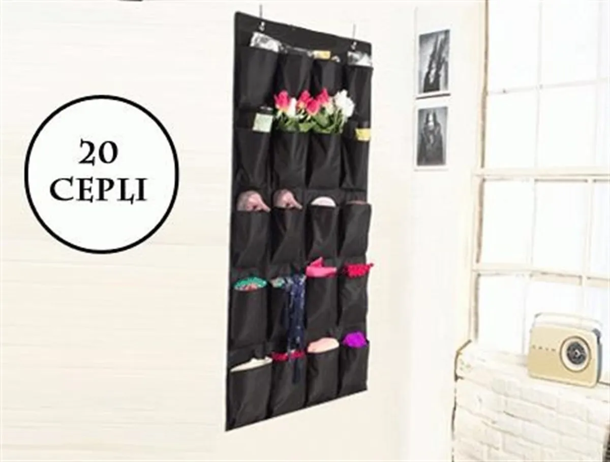 

Универсальный органайзер, 20 карманов, черный