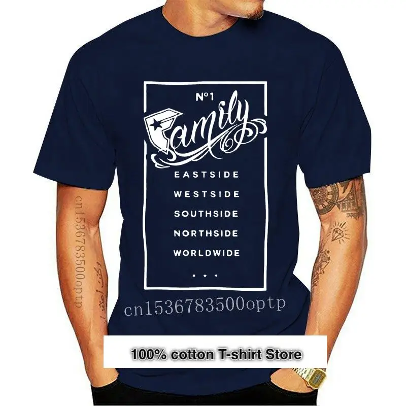 

Ropa de calle para hombre, camiseta de estrellas y correas famosas, rectángulo familiar, Westside, 100% algodón, Tops Wh