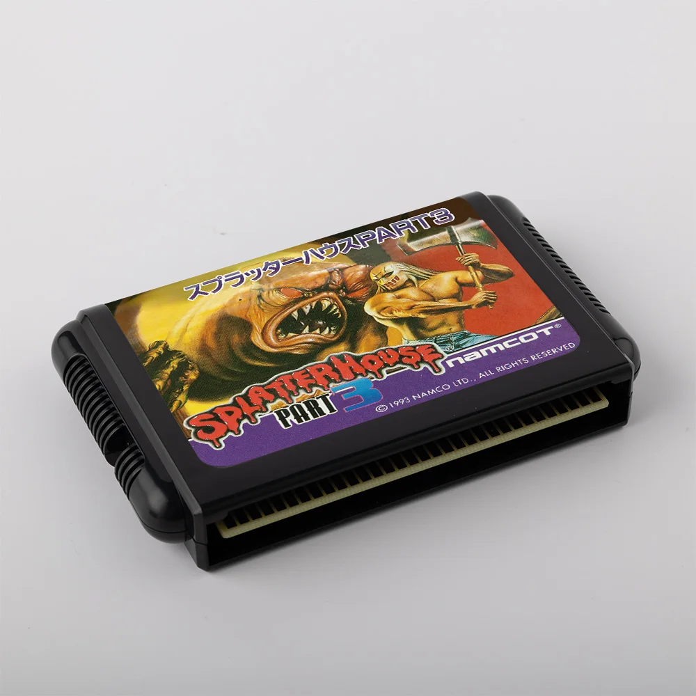 Фото Ретро Splatterhouse 3 16-битный игровой картридж JAP Версия для игровых консолей Sega Megadrive №1