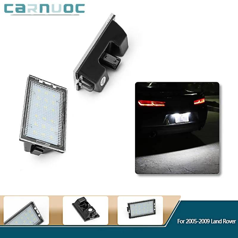 

2Pcs For Land Rover Range Rover Sport L320 Freelander 2 L359 Discovery 3 4 L319 LED Number License Plate Light Lamps
