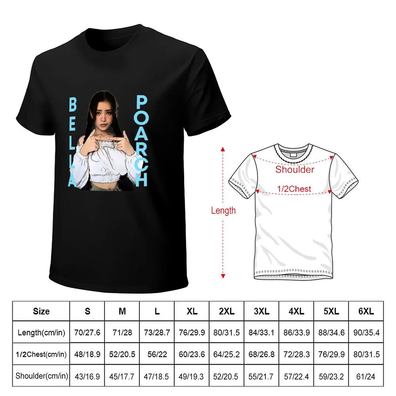 Фото Футболка Bella Poarch Classy Design с модным принтом и короткими рукавами №2