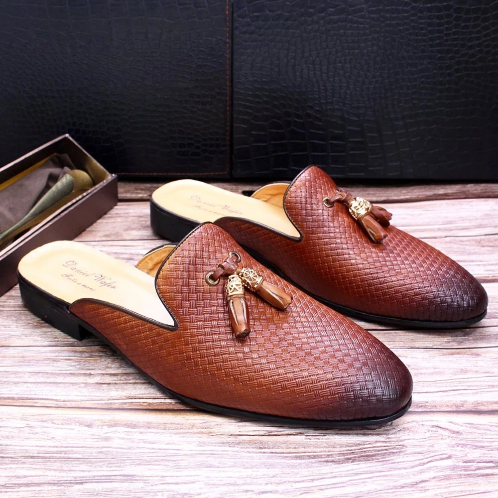 Red Leather Mule Unisex Footwear Genuine Leather Shoe Handmade Leather Shoes 