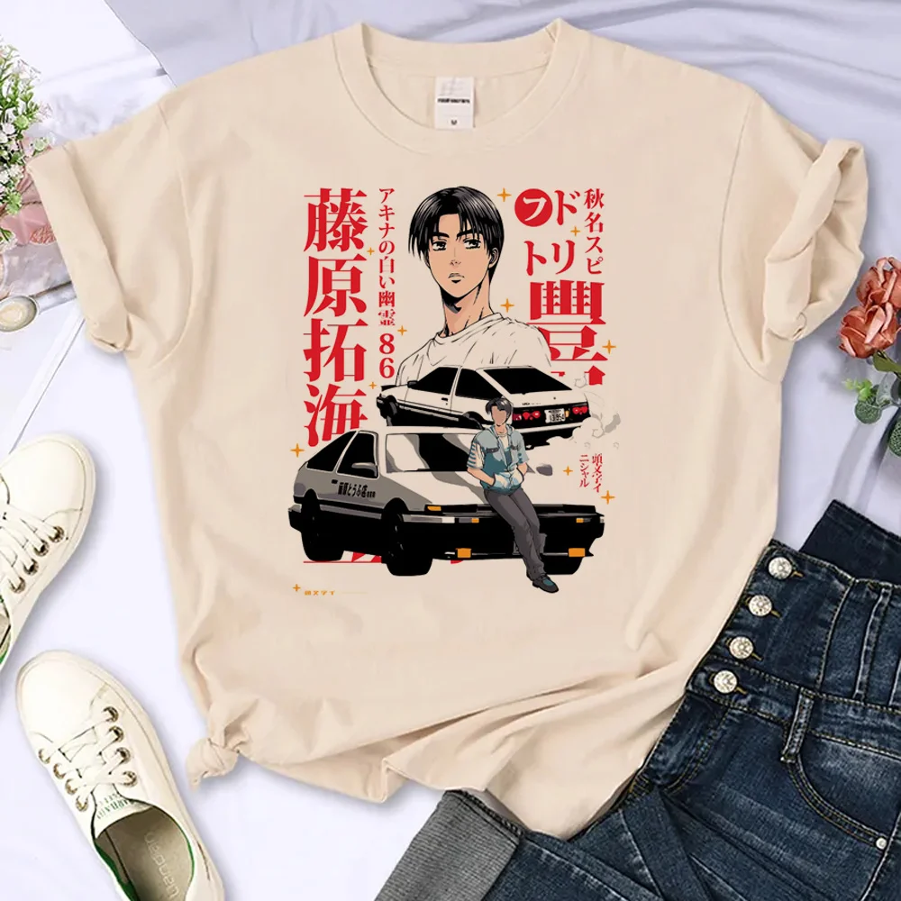 

Футболка Initial d Женская с принтом манга, дизайнерская одежда