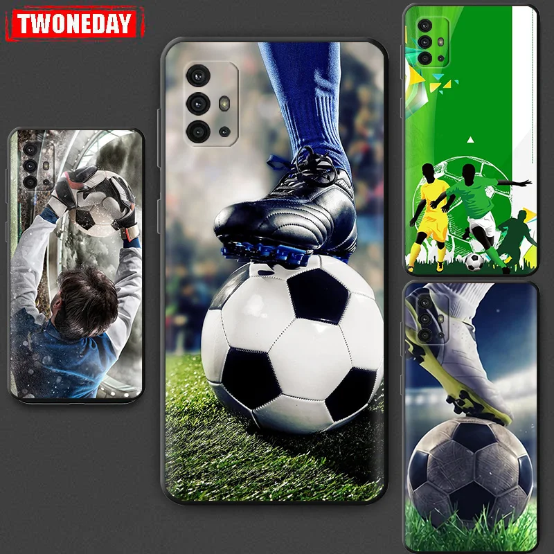 Football Fans Case For Motorola G30 G31 One Fusion Plus G9 Play G8 Power Lite G82 G72 G71 G60 G50 G22 Black Phone Cover