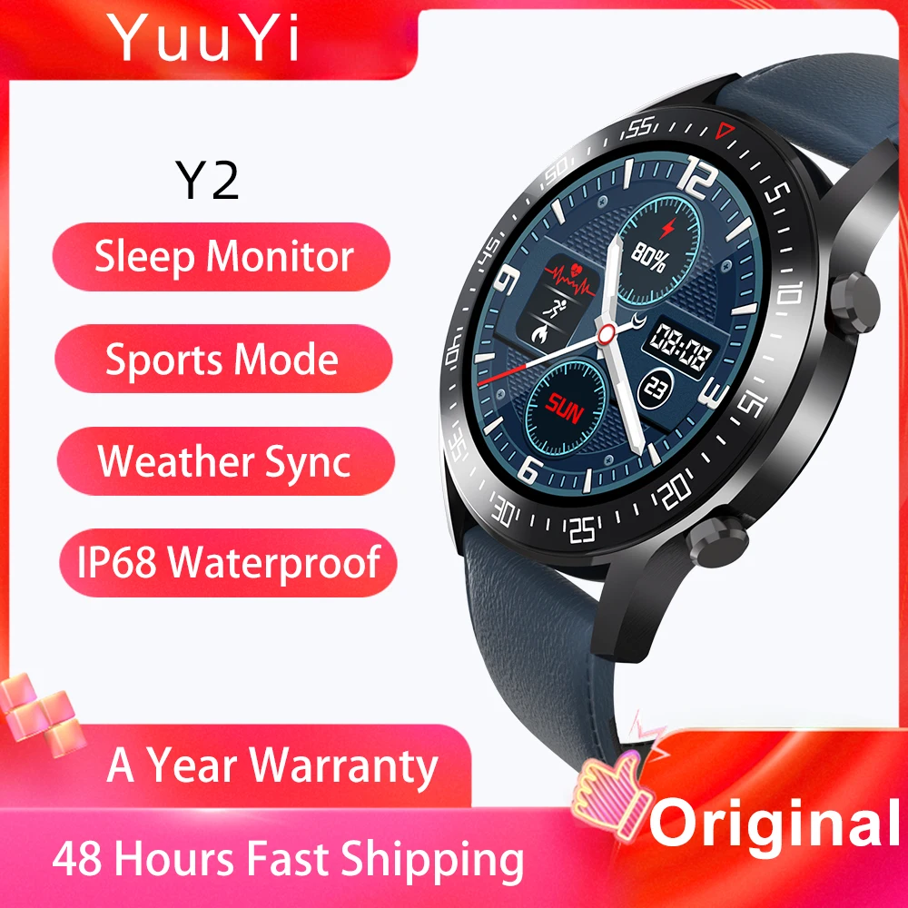 

Смарт-часы YuuYi мужские с пультом ДУ и функцией отображения кровяного давления