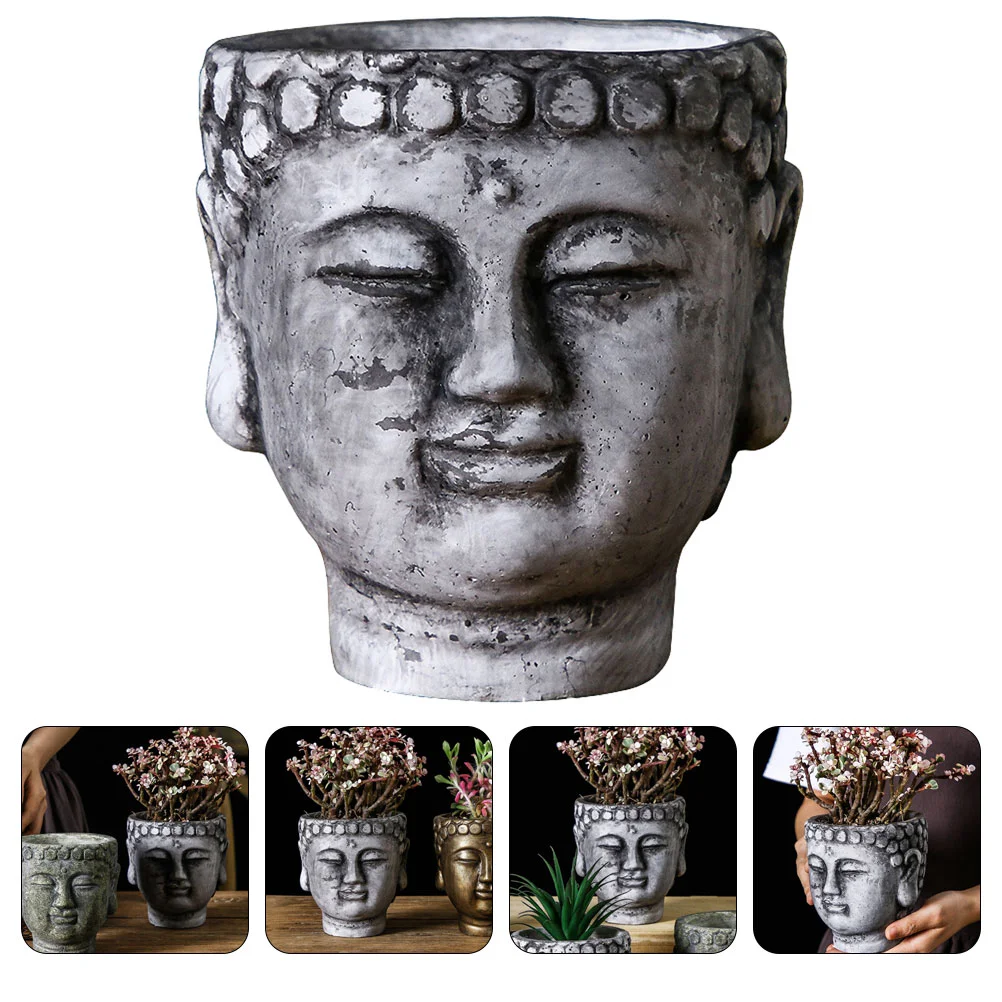 

Декоративный Настольный цветочный горшок в виде головы Будды