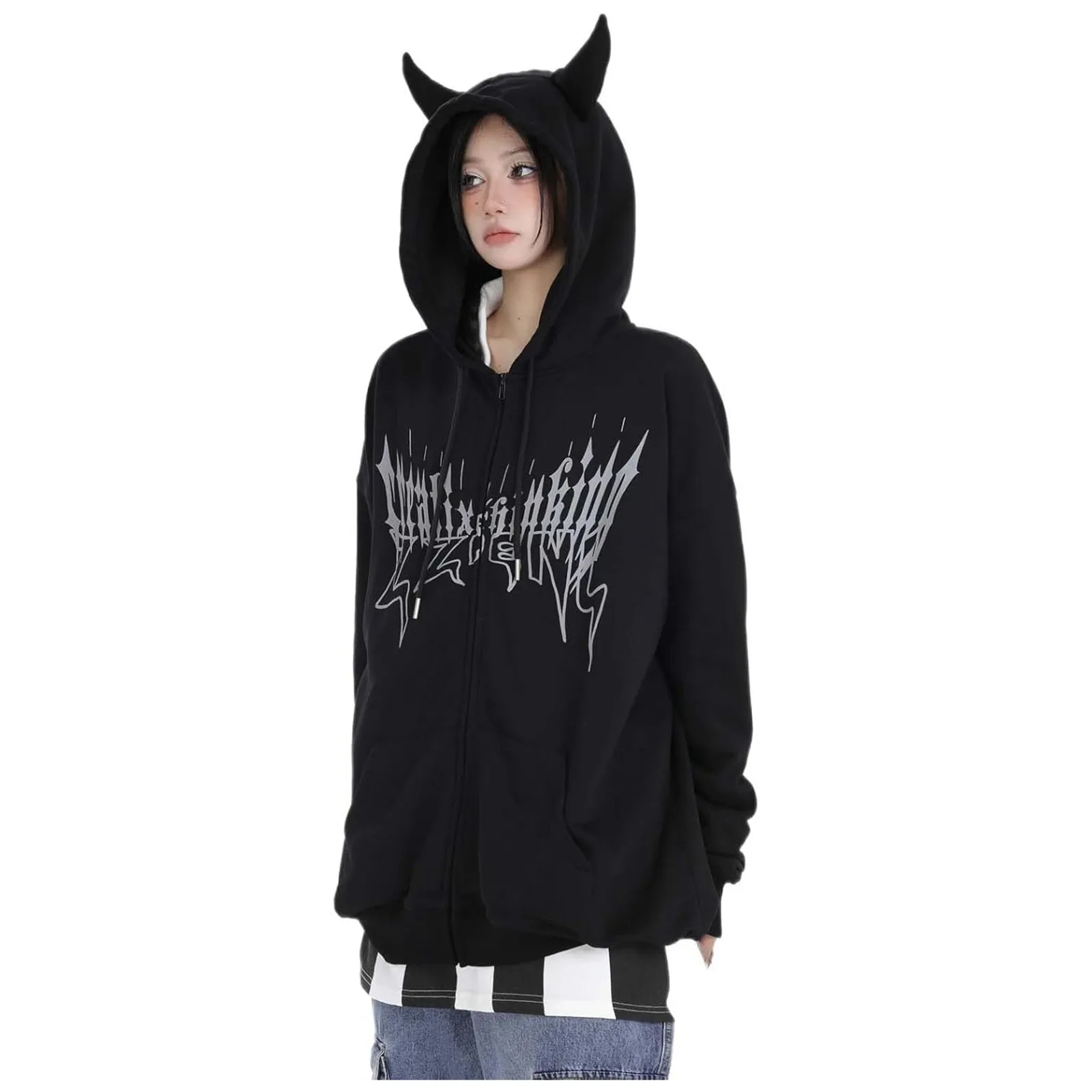 Осенняя женская одежда большого размера винтажный графический кардиган на