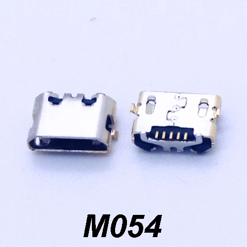 10 шт./лот разъем Micro USB позолоченный Тип B Женский Разъем для зарядки телефонного