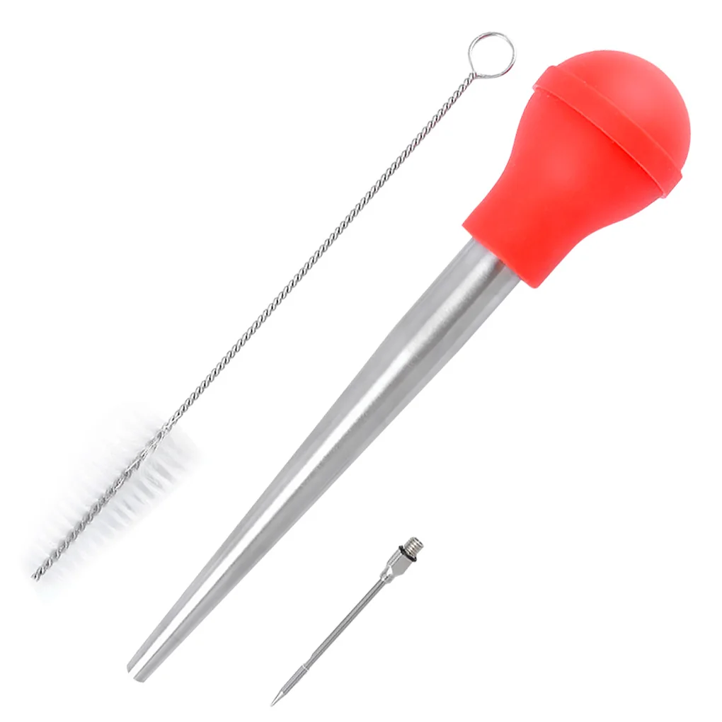 

Turkey Baster Oil Dropper Cooking Turkey Chicken Oil Dropper BBQ Food Flavour Baster Syringe Tube Pump Pipe Kitchen Tools