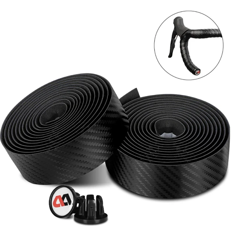 

2Pcs Durable Road Bike Bicycle Handlebar Cork EVA PU Bar Tape Professional Cycling Damping Anti-Vibration Hot