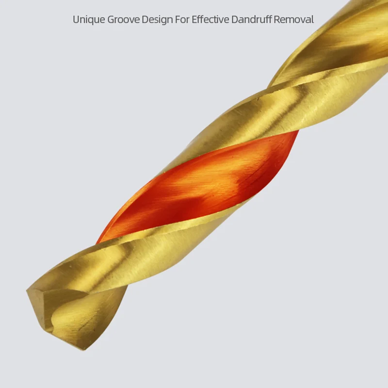 ABAOTE Титановая спиральная дрель HSS Сверла из быстрорежущей стали 10 шт.
