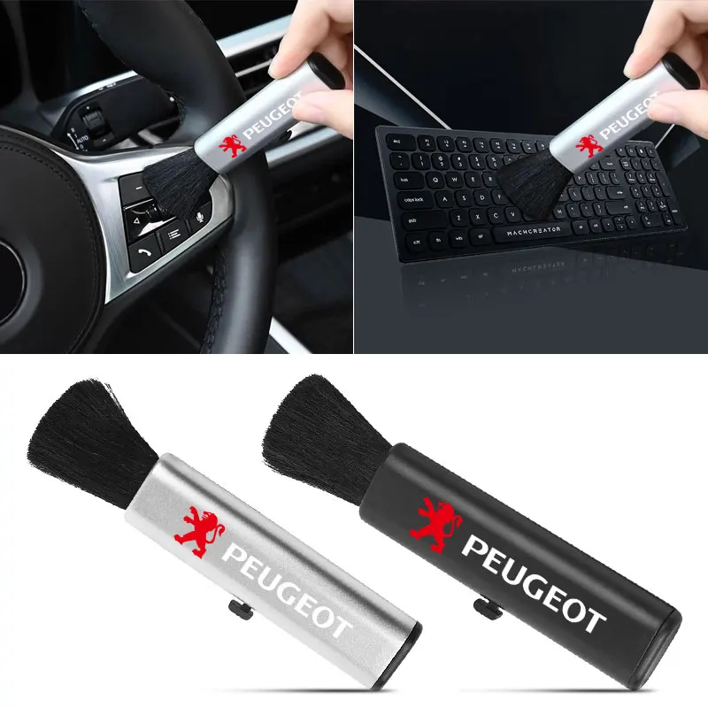 

1pcs New Car Styling Retractable Car Conditioning Air Outlet Clean Brush For Peugeot 108 406 407 408 206 207 208 306 307 308 508