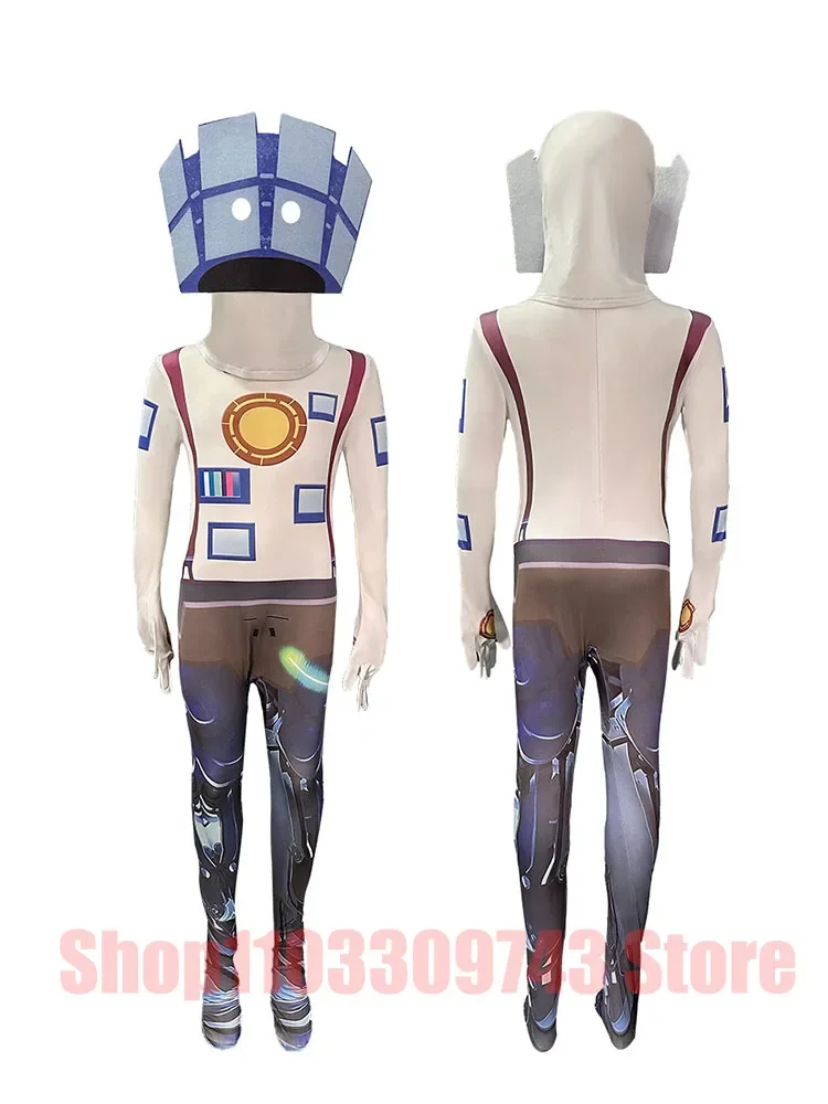 Веселый необычный Облегающий комбинезон на Хэллоуин Детская ролевая игра со