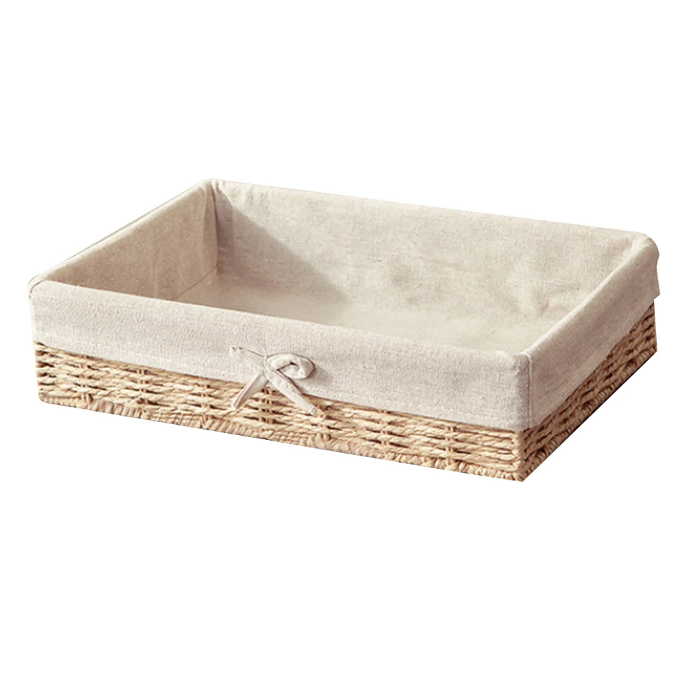 

Настольная корзина для хранения, коробка для хранения в пасторальном стиле, креативная коробка для хранения мелочей и канцелярских принадл...