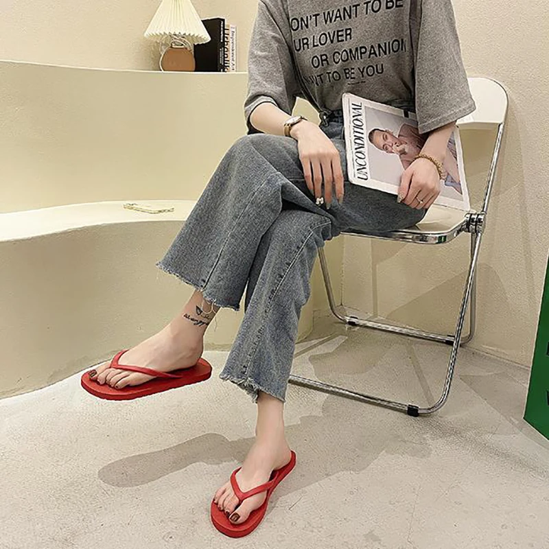 

Мужские Нескользящие шлепанцы, пляжные сандалии, повседневная обувь, прокладка стопы, летние Тапочки