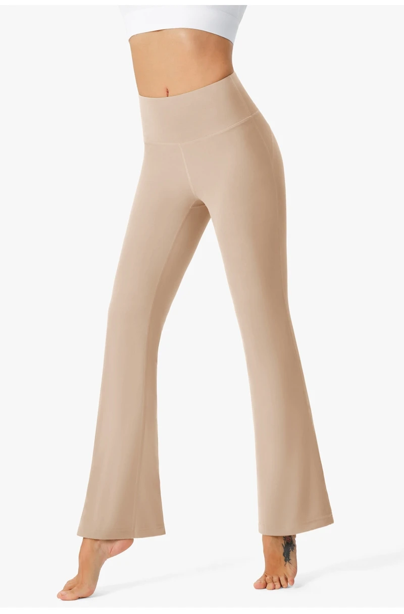 NWT Al Yoga Pants High Waist Fashion Flared Pants Stretch Thin Outer Wear Casual Breathable Yoga Pants Fitness Sports Pants