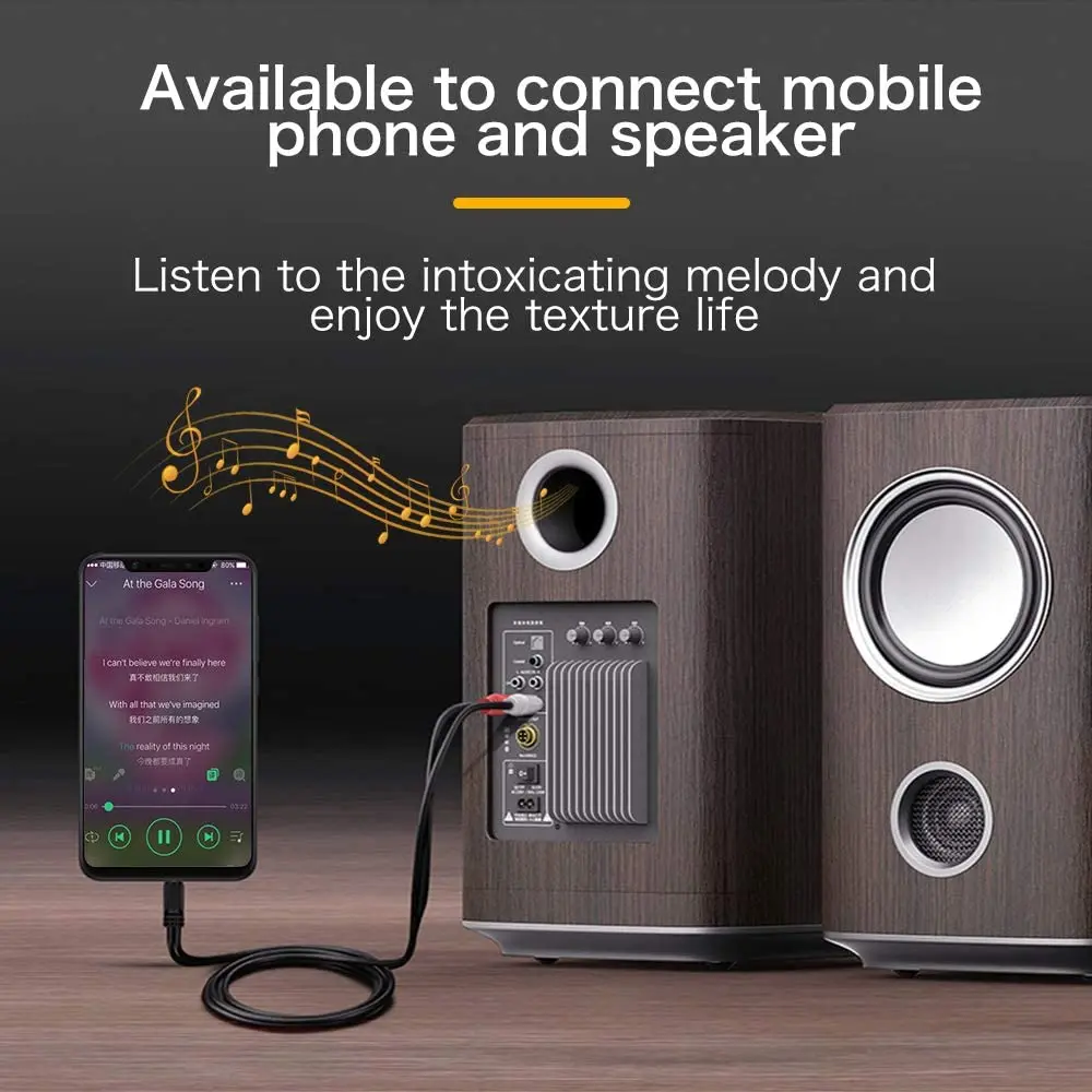 CHOSEAL 2RCA 3 5 мм аудио кабель