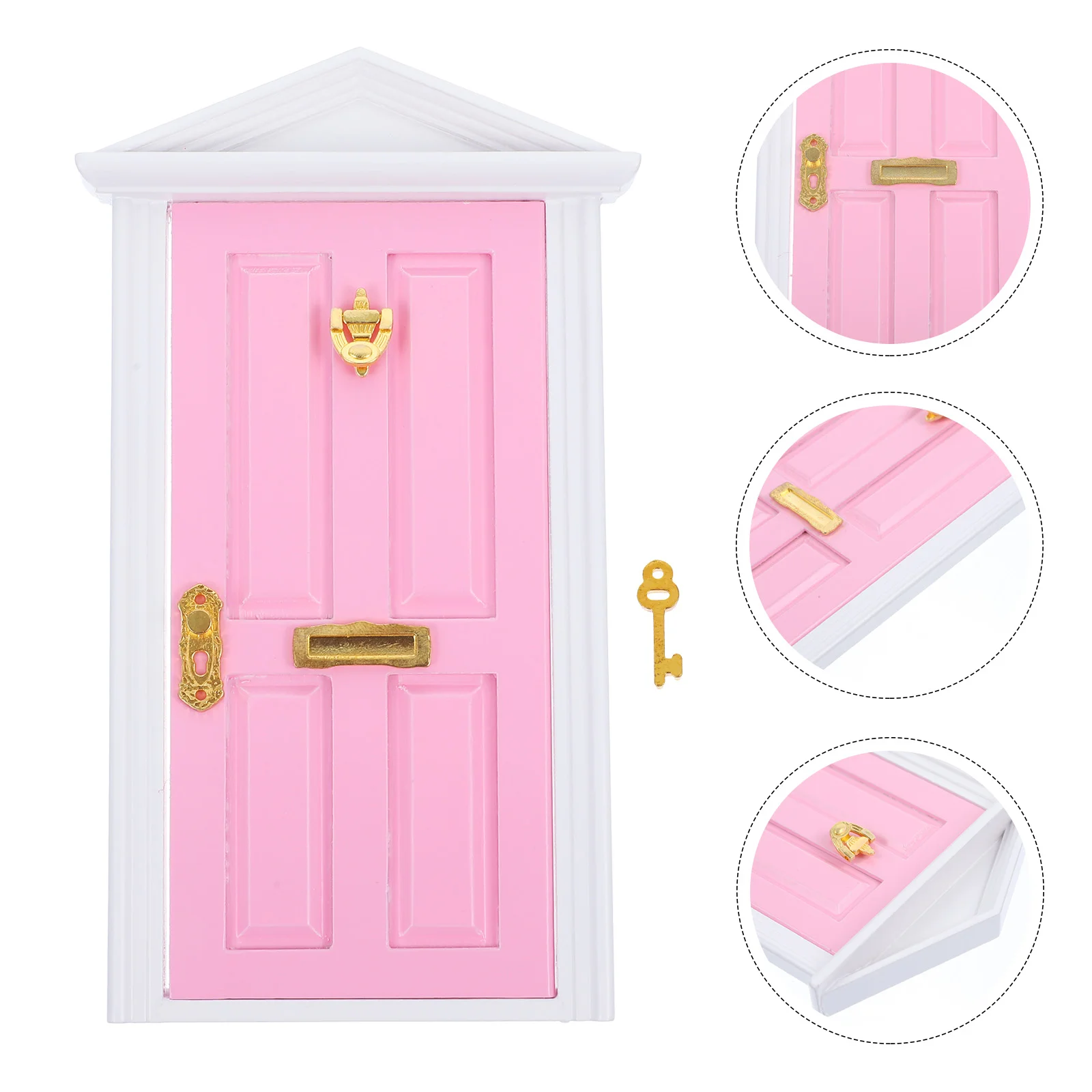 Мини-деревянная дверь шпиль миниатюрная Epitome аксессуары для игрового дома детей