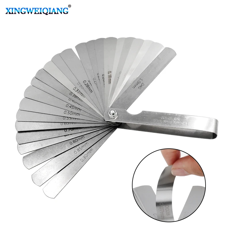 32 в 1 измеритель лезвия метрический и имперский зазор измерительный инструмент из нержавеющей стали
