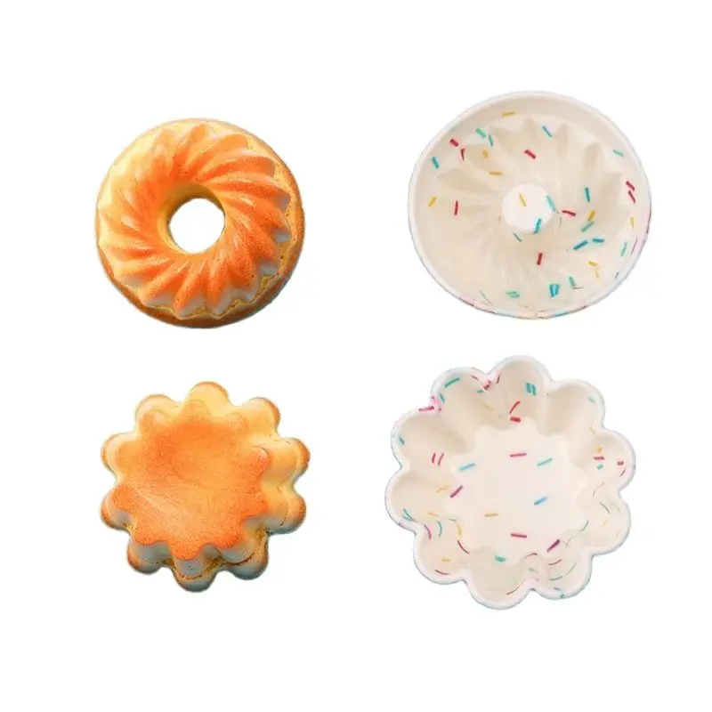 

Creative DIY Macron Candy Color Silicone Cake Cup Household Muffin Cup Egg Tart Baking Mold Kitchen Accessories Tools