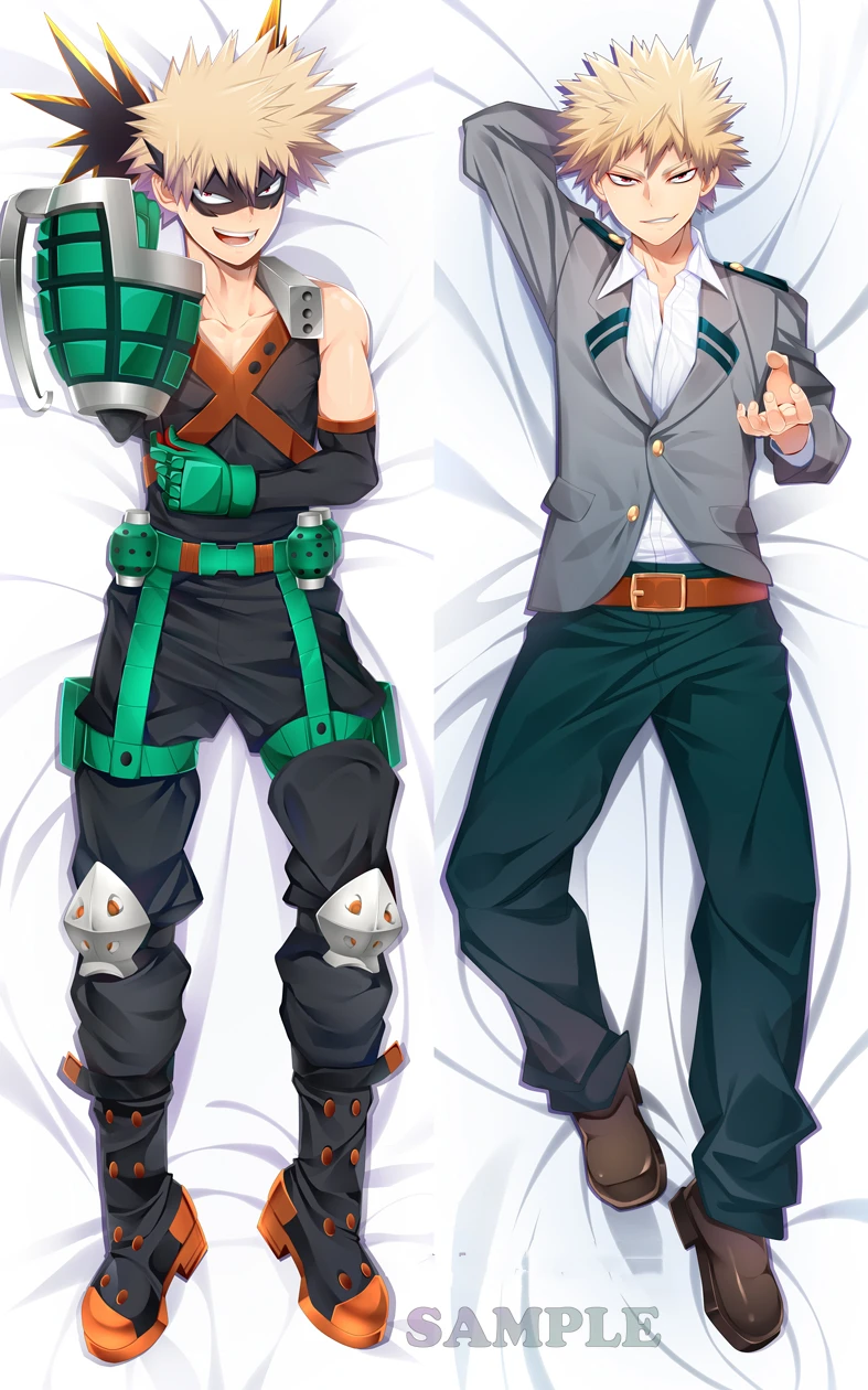 

Dakimakura Anime Bakugou Katsuki Boku No Hero Academia Double-sided Print Life-size Body Pillow Cover