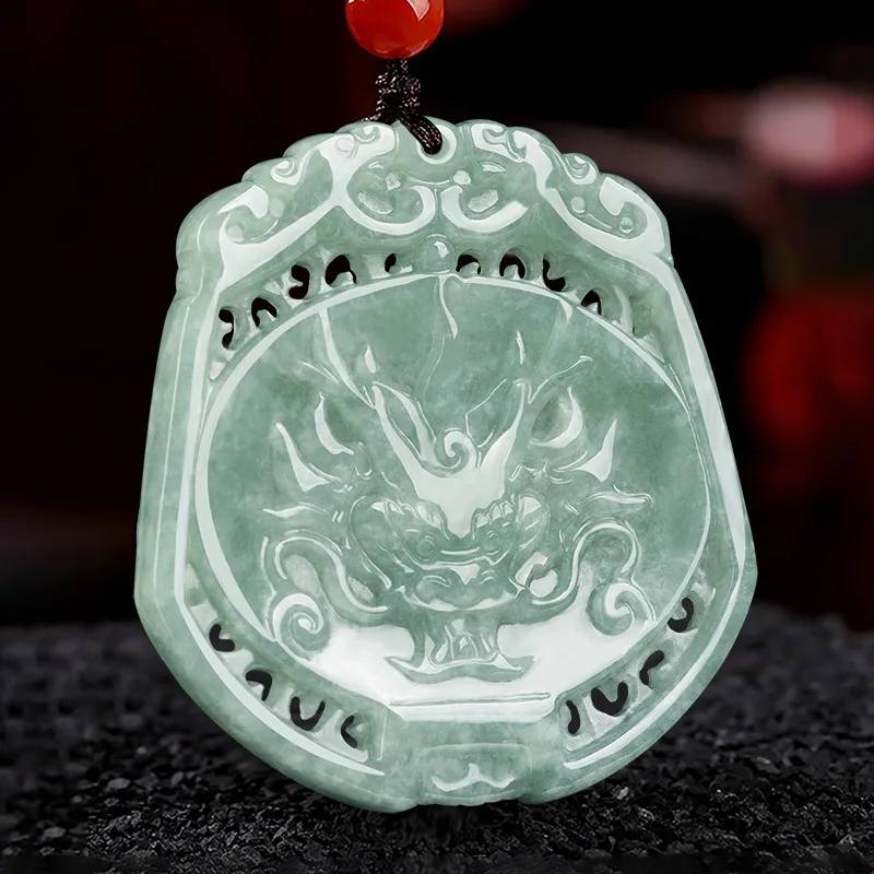 

Mai Chuang/Hand Carved/Jade Imitation Of Ancient Hollow DragonBrand Necklace Pendant Fashion Elegant Jewelry MenWomen CoupleGift