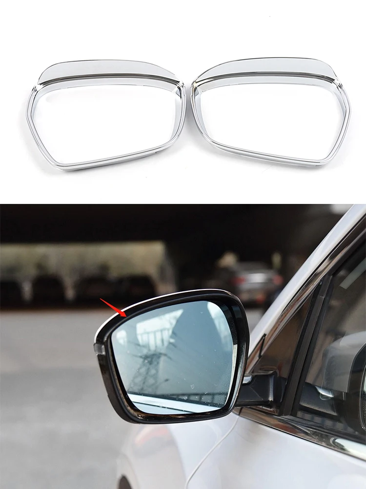 

For Geely Coolray SX11 2018 2019 2020 Rearview Mirror Visor Trim Chrome Side Door Rear View Mirror Rain Guard Frame Accessories