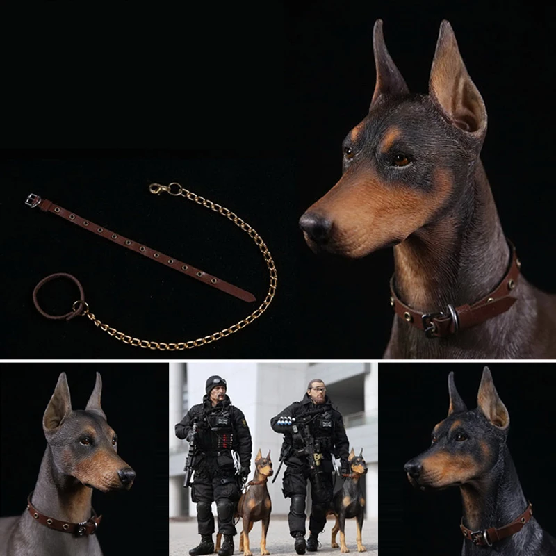 Mnotht масштаб 1/6 модель Doberman Pinscher коллекционные игрушки собаки-животного из смолы