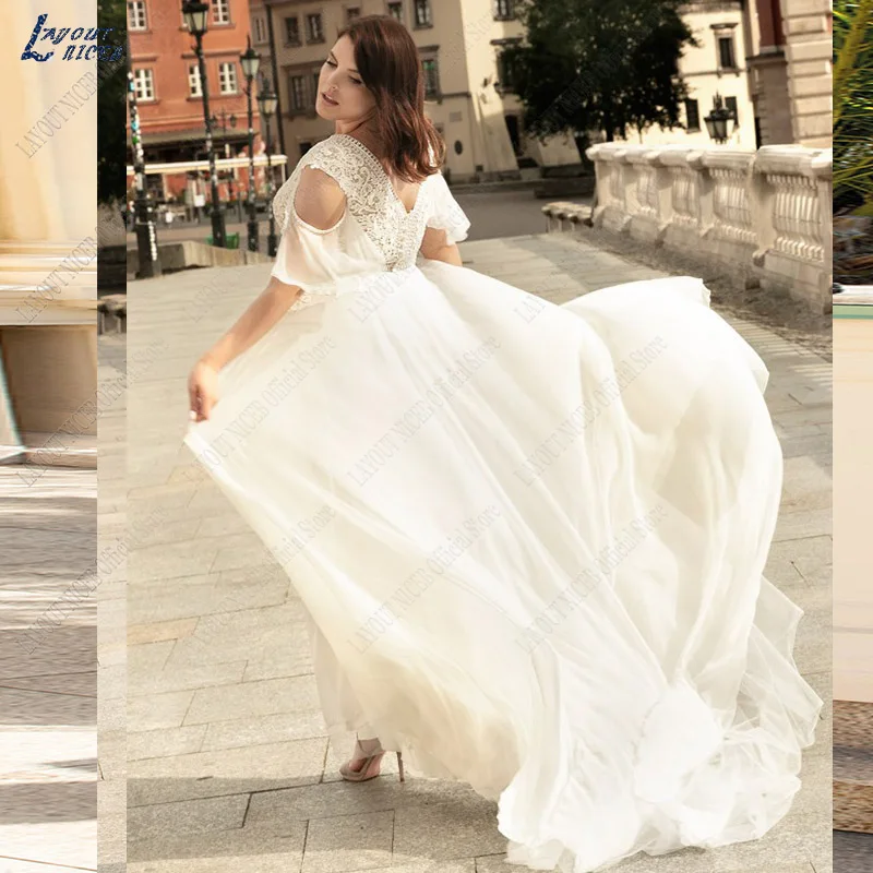 Рисунок 3 - Женское шифоновое платье с коротким рукавом