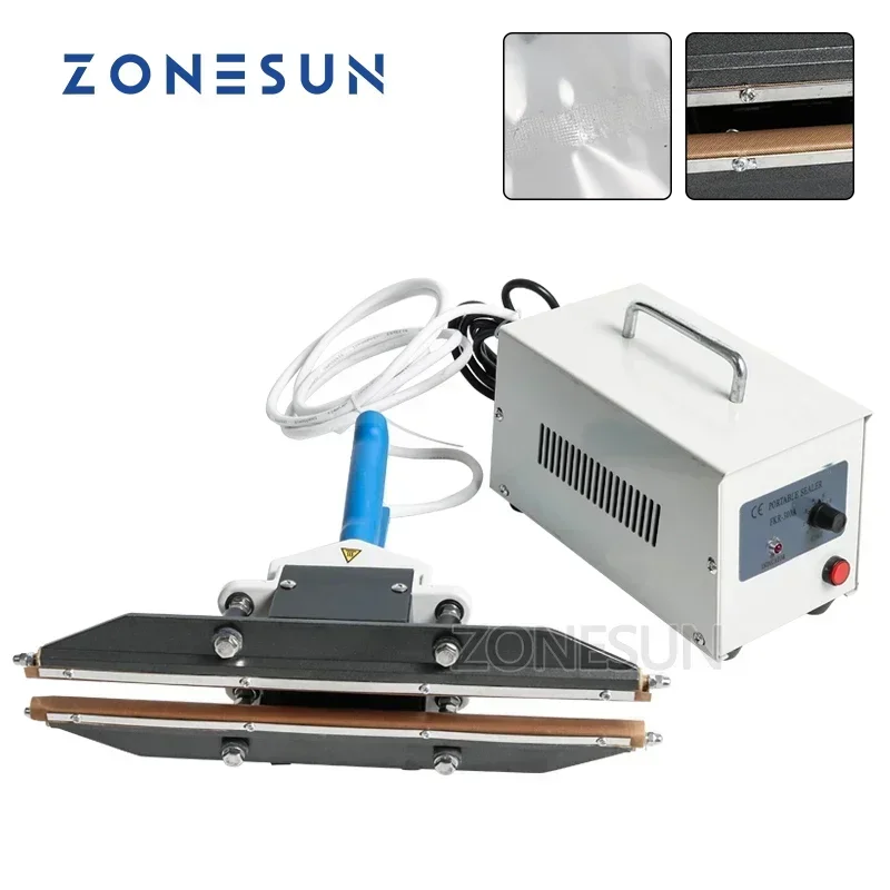Фото Ручной термозапайщик ZONESUN 400 мм для алюминиевой фольги и пластиковых вакуумных пакетов для пищевой упаковки №2