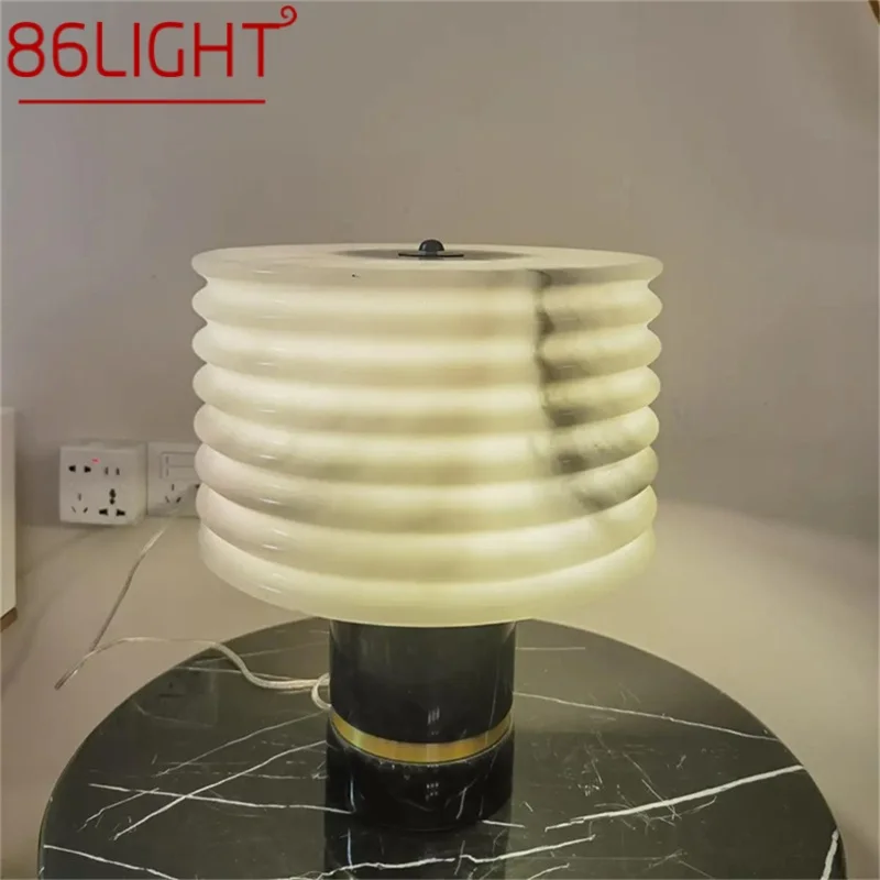 

86LIGHT Nordic Table Lamp Luxury Marble Modern Desk Light LED Decor Home Living Room Bedroom Study