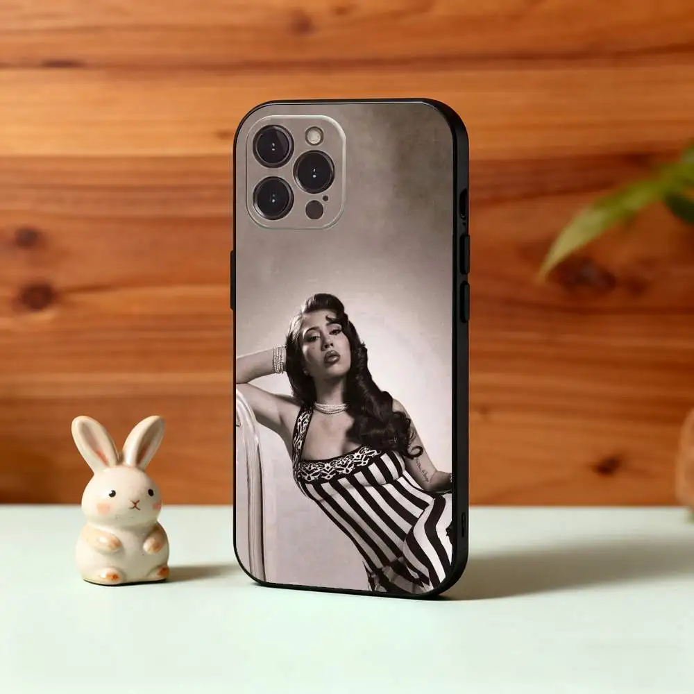 Фото Чехол для телефона K-Kali uchis S-Sincerely Singer для iPhone 17, 16, 15, 14, 13, 12 Plus, Pro Max, XS, 5G, мягкий силиконовый, черный №2