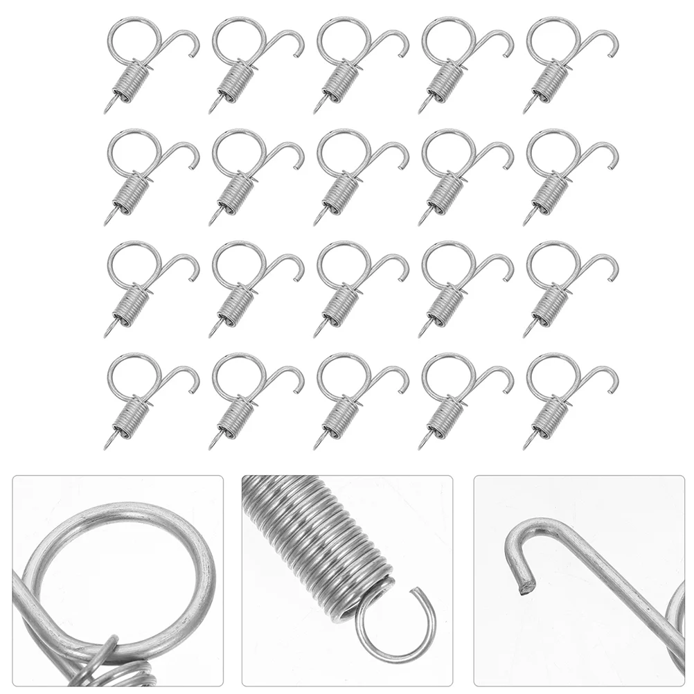 

Cage Rabbit Hook Door Fixed Spring Accessories Bunny Coop Hanging Feeder Wire Hanger Tension Bird