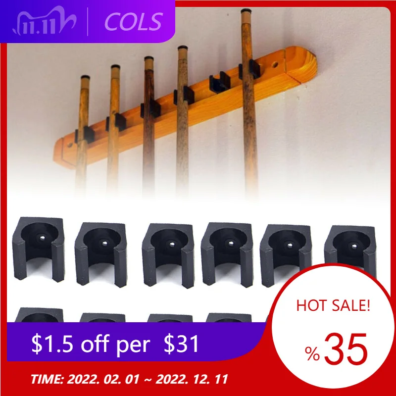 

12pcs Billiards Snooker Cue Locating Clip Holder Wall Hanging for Pool Cue Racks Set Snooker Accessories