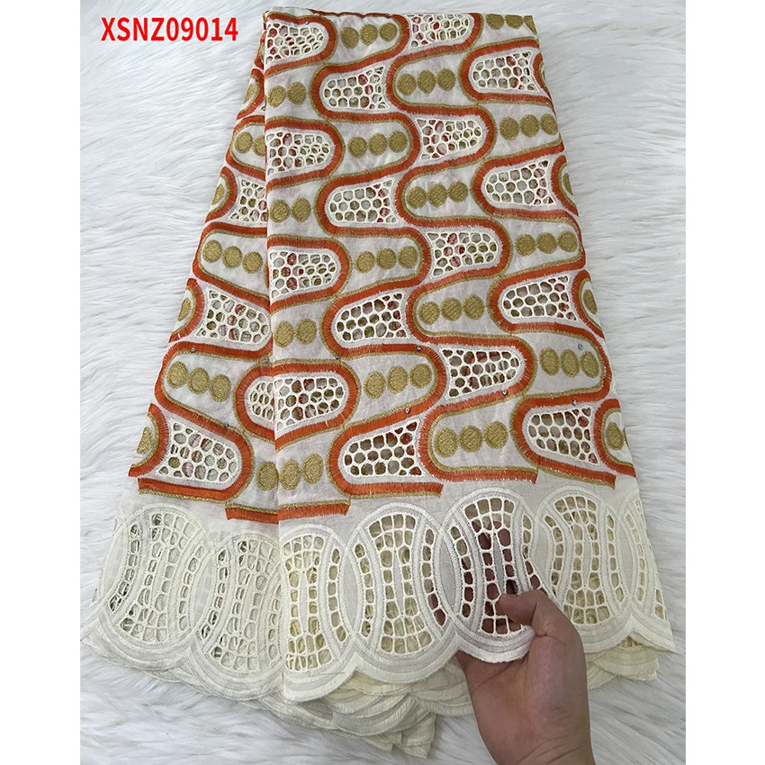 

Exquisite African French printing Breathable Wedding Cloth Flower Style ​Nigerian Tulle Net Lace Dress Fabric XSNZ09014 C